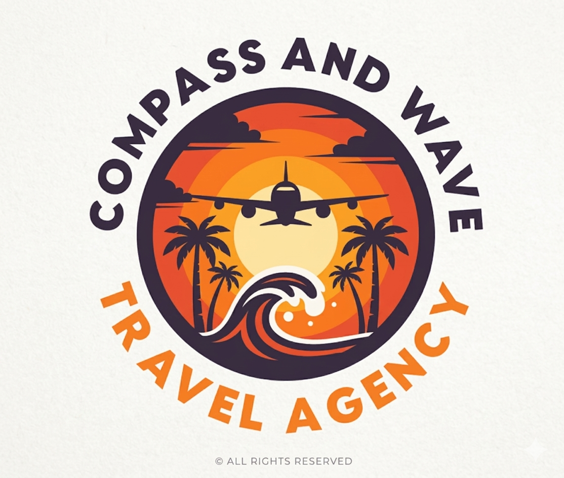 Compass and Wave Travel Agency logo